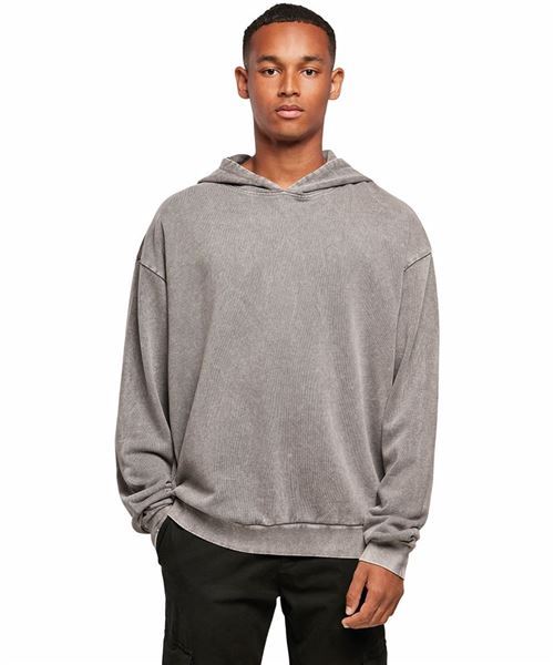 Acid washed oversize hoodie BY191